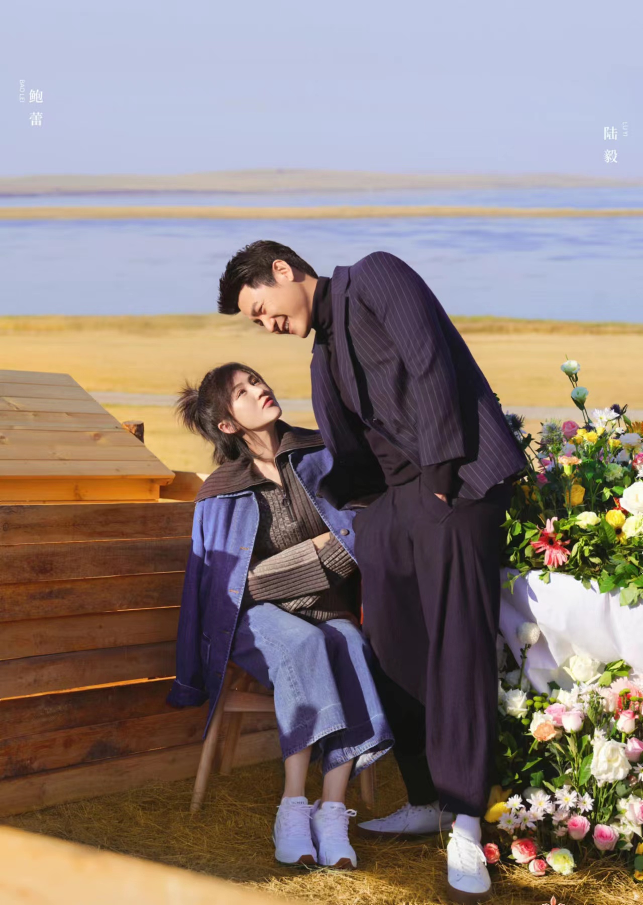 很难得看见鲍蕾再次出现在荧屏上,还是与丈夫陆毅一起录制综艺节目