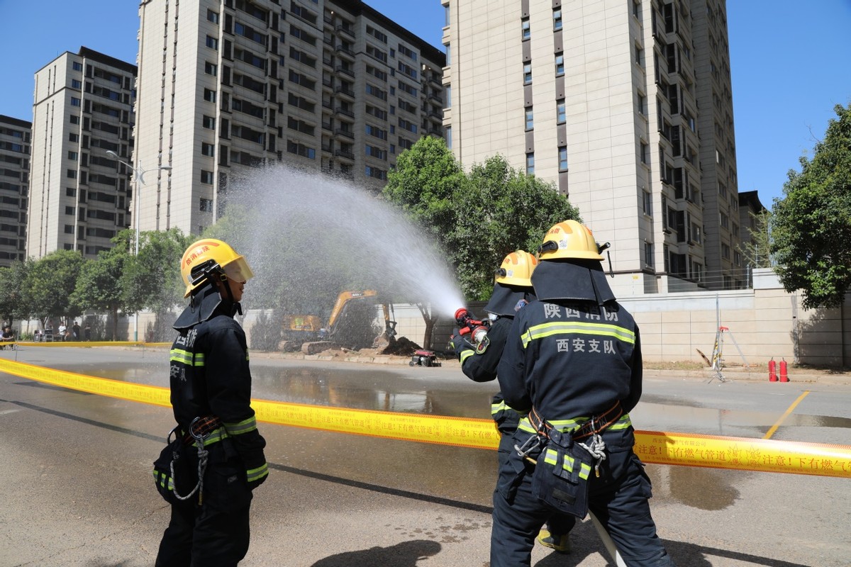 西安華潤燃氣有限公司成功舉辦2022年西安市臨潼區燃氣泄漏事故應急演練