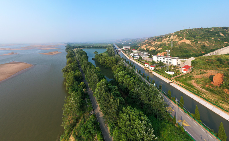 渭南市合陽縣千里黃河過陝西一川清流出峽谷