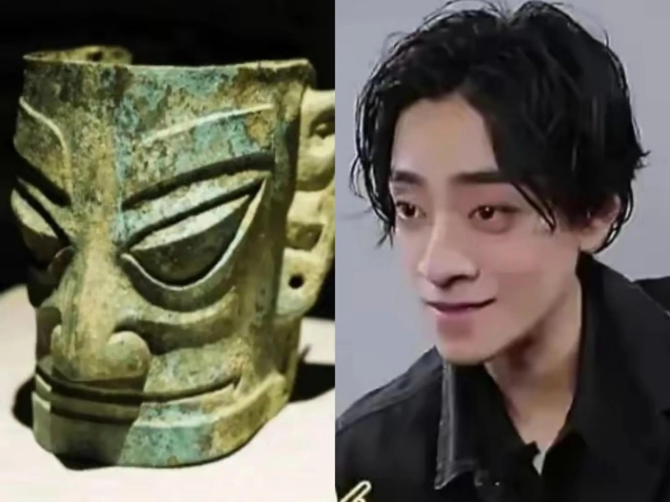 对于网友说他撞脸三星堆这个问题,郑云龙虽然无所畏惧,看得还是挺开的