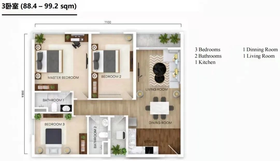 360° 公园和湖景！越南河内核心区域商住综合体丨Central Residence