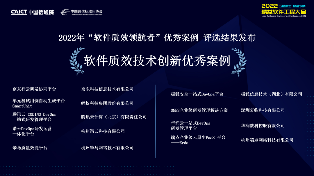 恭贺！PerfMa荣获2022年度“软件质效领航者”技术创新优秀案例奖