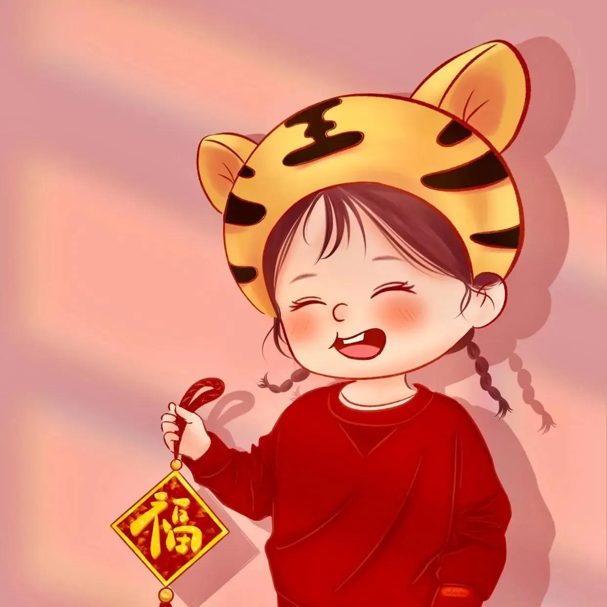 2022最新虎头头像合集,可爱小老虎,霸气小白虎,包含情侣头像哦