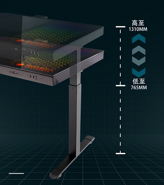 电竞电脑桌图片(EUREKA ergonomic赛途推出机箱一体电竞桌：科技感十足逼格拉满)