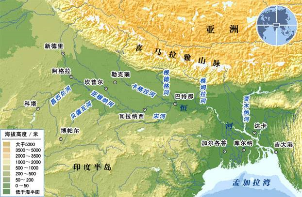 截流雅鲁藏布江,恒河水量会大减?恒河的源头到底在哪里?