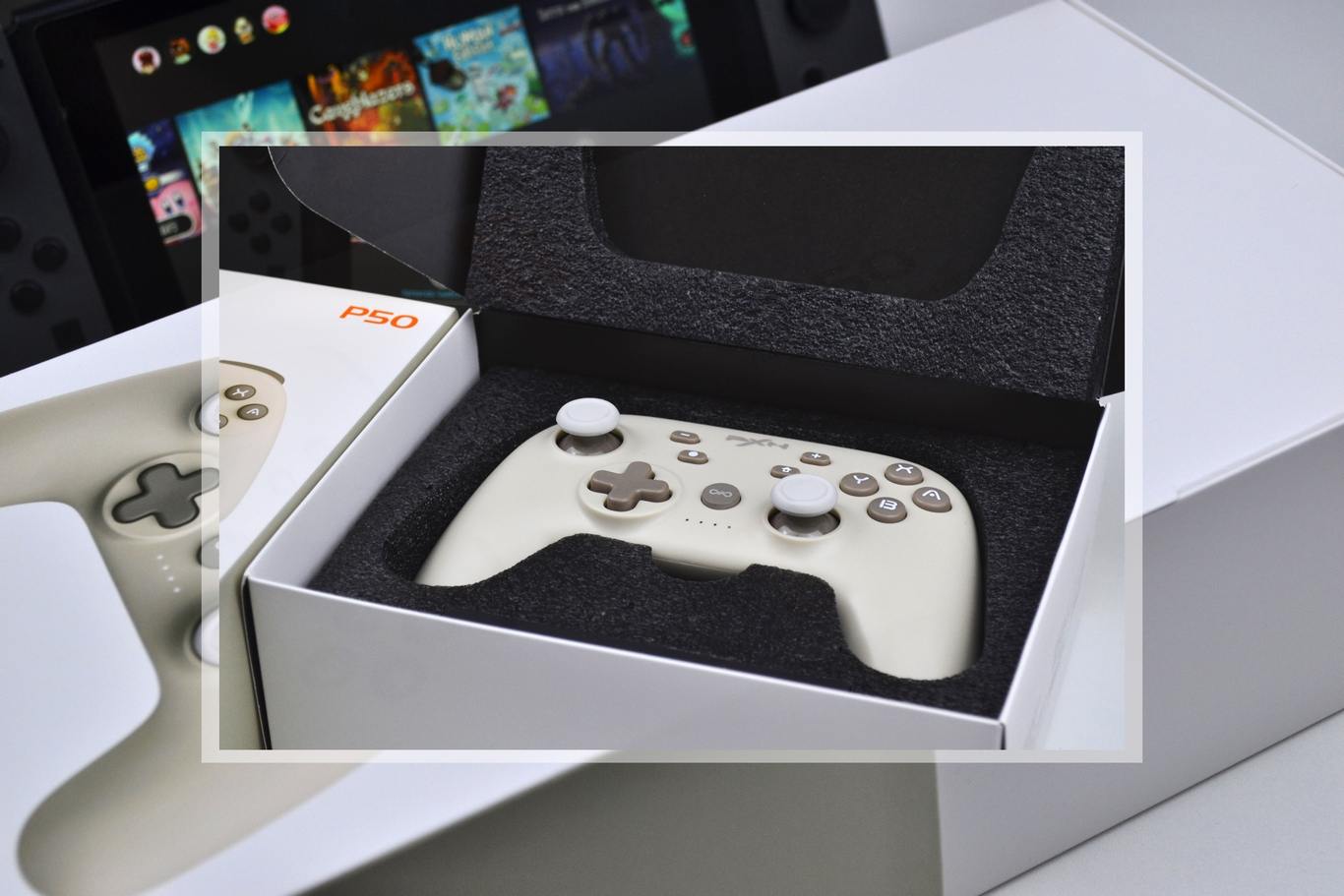 平替Switch PRO手柄 颜控性能我都要 莱仕达P50无线游戏手柄