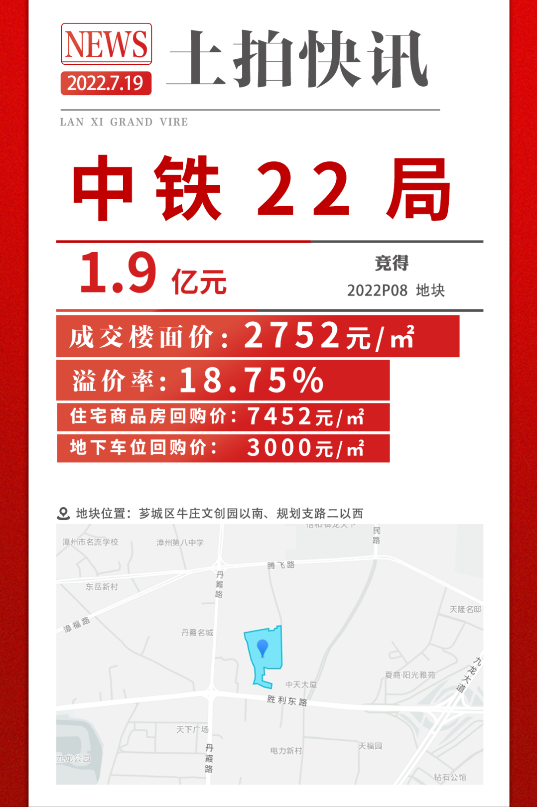 6宗地揽金7.08亿！刚刚，漳州土拍落锤！上演一场建筑商的狂欢