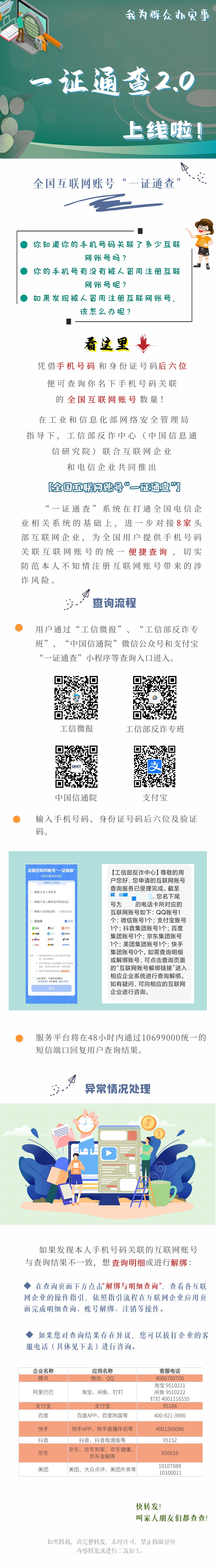 你的手機(jī)號關(guān)聯(lián)了多少互聯(lián)網(wǎng)賬號？工信部“一證通查2.0”來了！