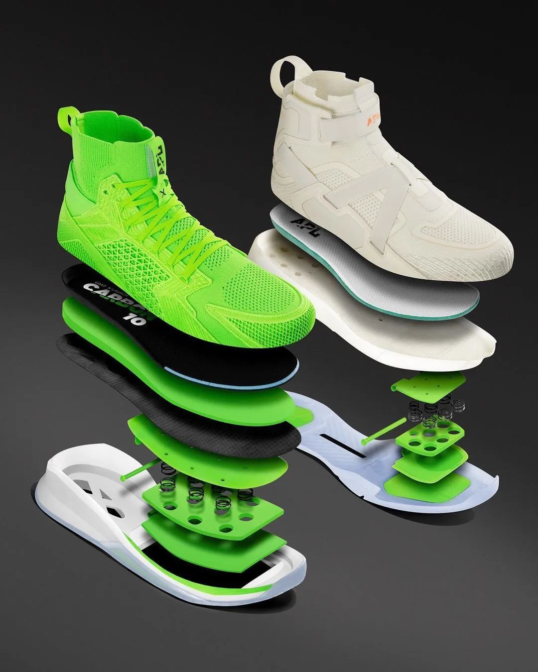 篮球弹簧鞋(被nba禁穿10年的apl,为何近两年重新推出弹簧篮球鞋?