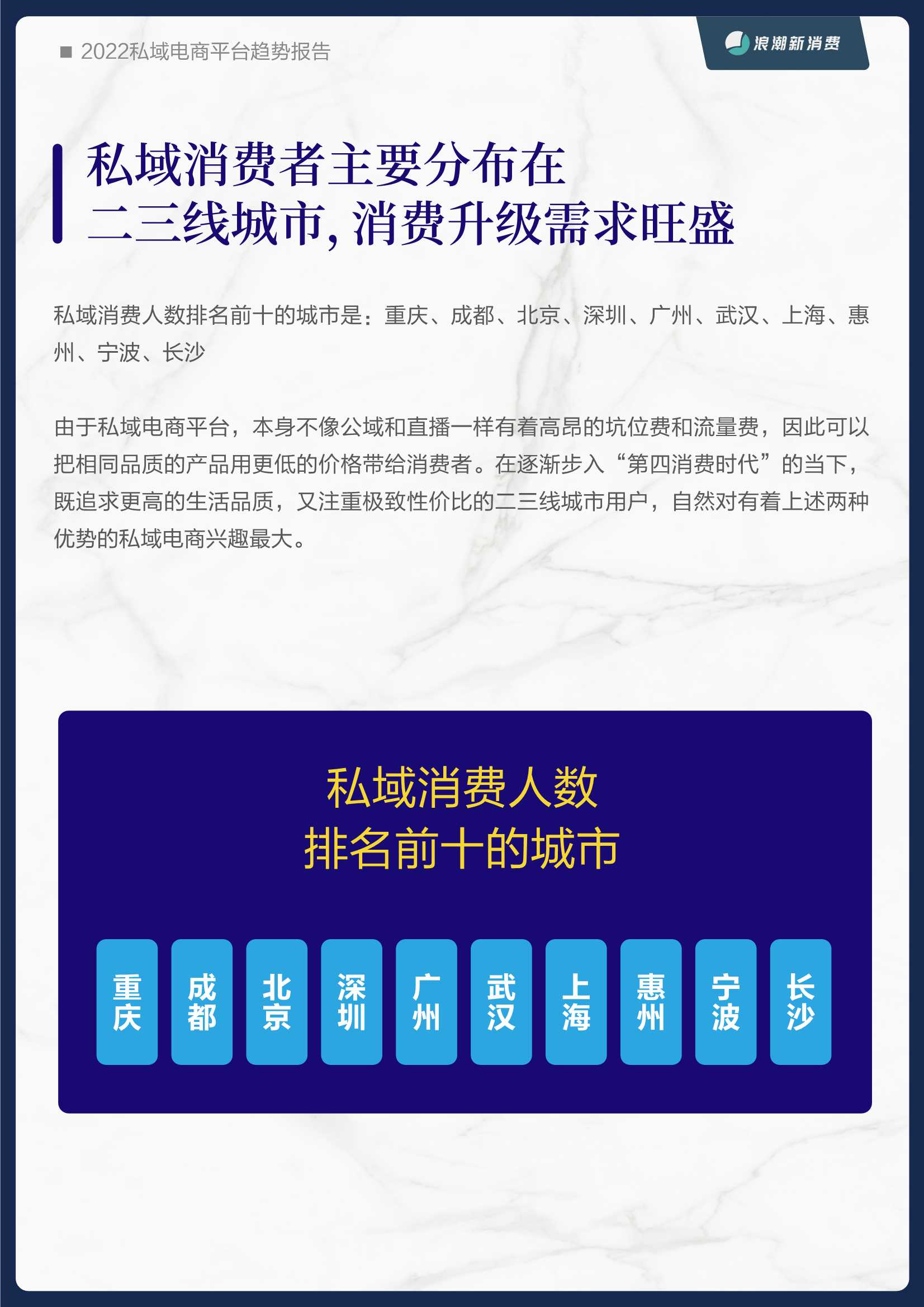 2022私域电商平台趋势报告（浪潮新消费）