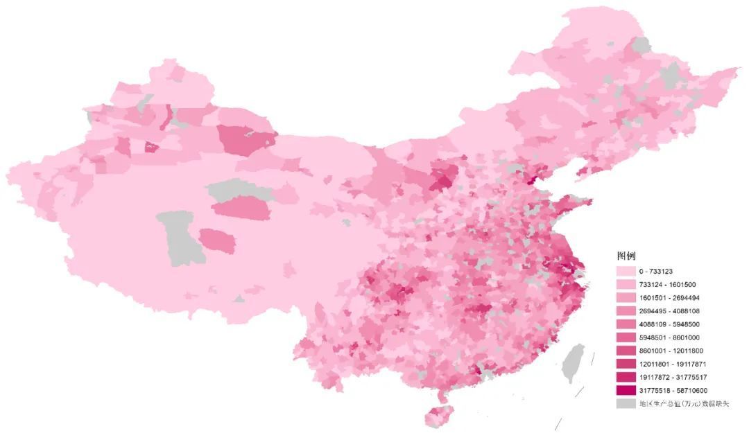 2020年中国生产总值(「数据分享」全国县市2000-2020年地区生产总值数据（excel|shp）)