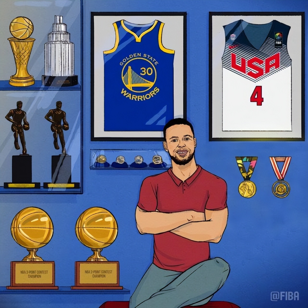 nba勇士现在有哪些人（库里末节得分效率第一！美媒刷屏祝35岁生快 勇士官方：娃娃脸刺客）