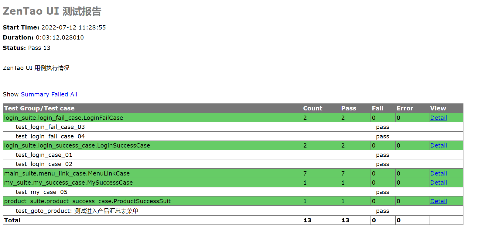 Python UI 自动化 simple framework (驱动、登录和测试用例分离)