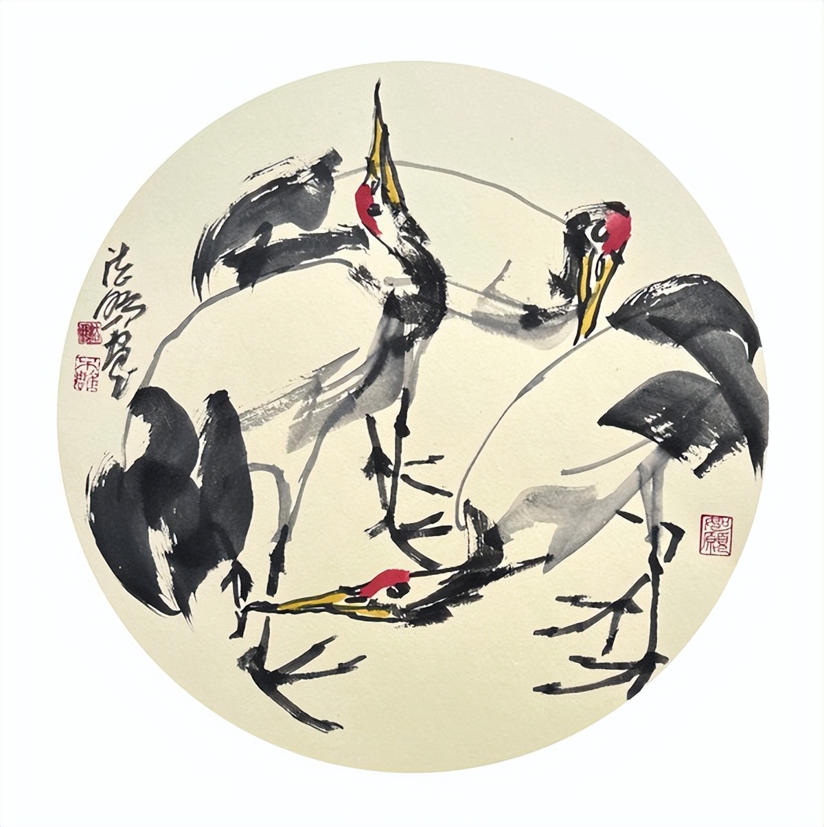 云中鹤 诗中仙 画中见真颜——著名画家朱法鹏作品欣赏