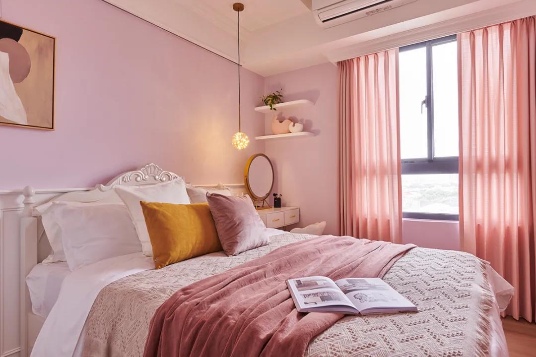 她家89㎡,巧用粉色把家装成"公主风",精致又高级,晒晒