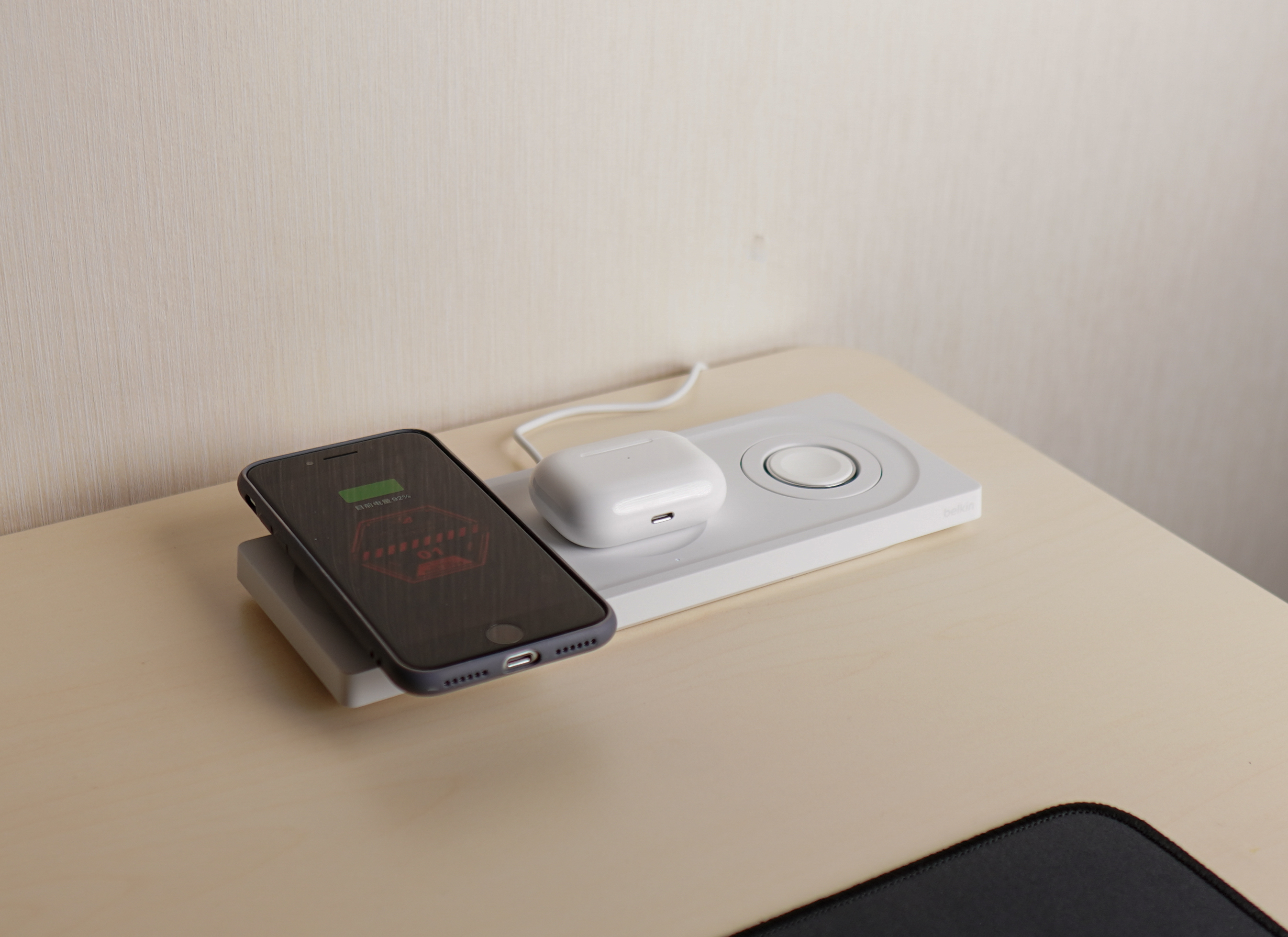 在家网课教学的临时办公桌面