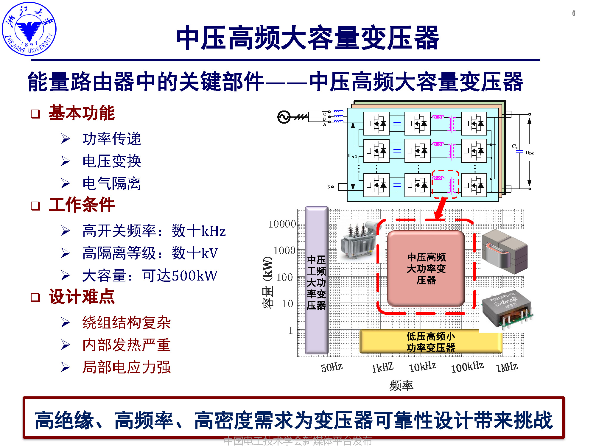 浙江大學(xué)李楚杉研究員：高可靠高密度中壓高頻變壓器的設(shè)計(jì)方法