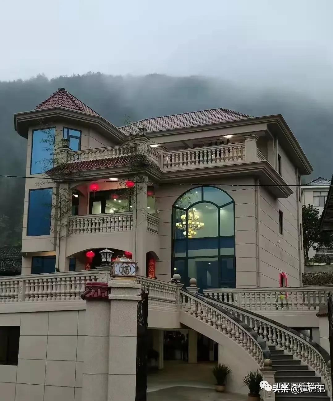 都说现在农村房子了不起,杭州9栋农村别墅,堪比福建莆田豪宅