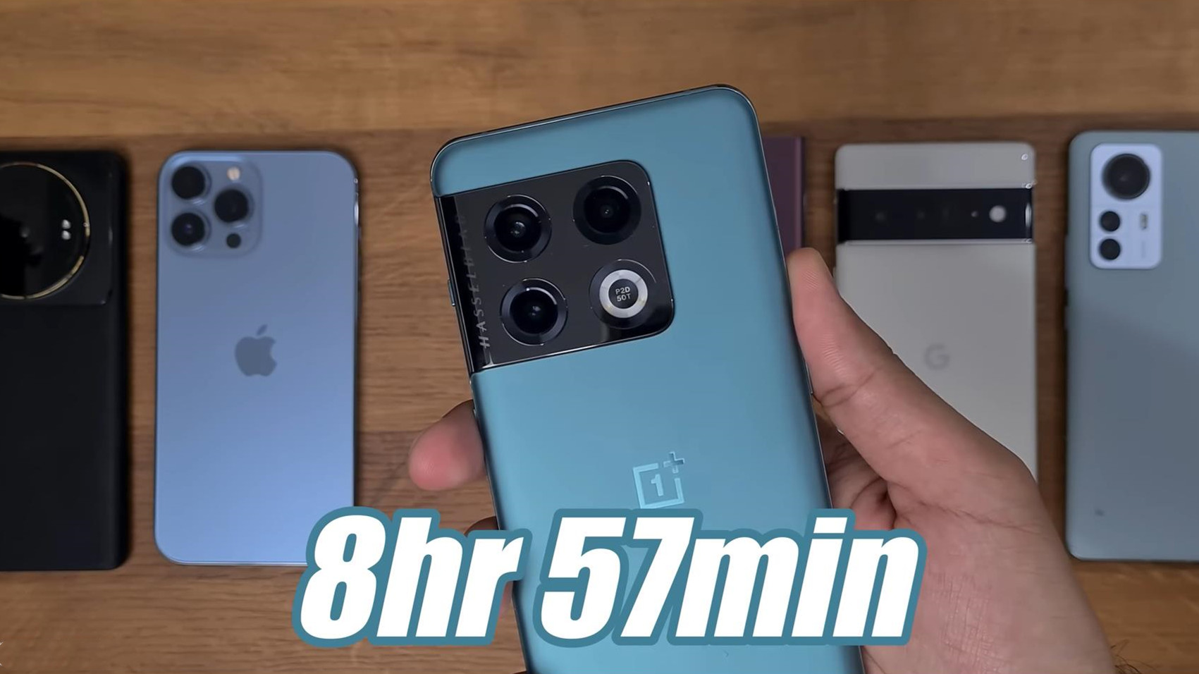 一加10Pro第三小米12SUltra第二，6部手机续航测试，苹果笑到最后