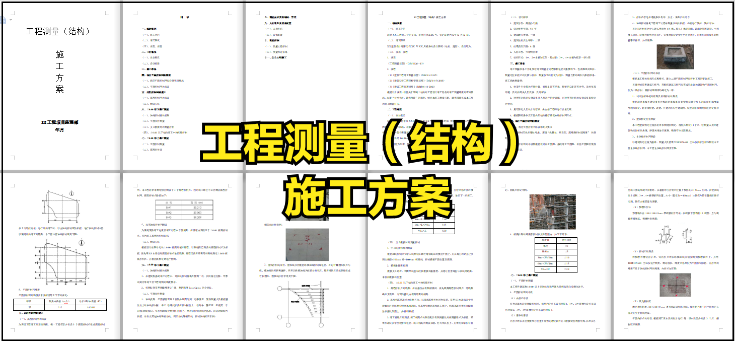 中建全套施工方案，不愧是行业标杆，包含各个分项工程，标准范本