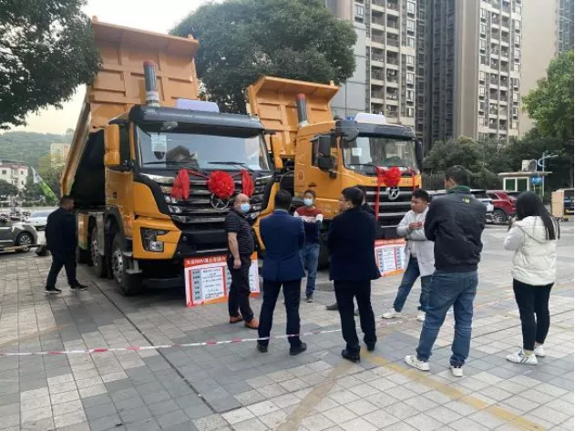 大运重卡N8V轻量化渣土车广州地区新品上市会隆重举办