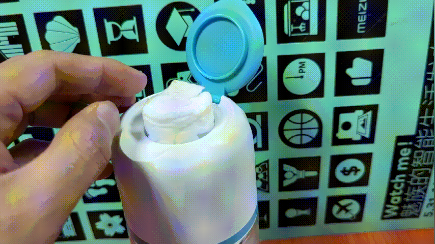 七彩叮当湿巾机一键即出消毒湿巾，零添加、更安全