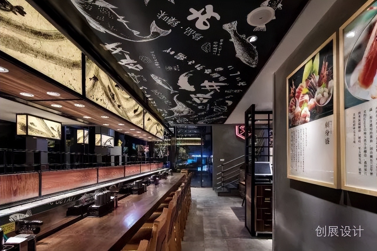 网红日式料理寿司店设计案例，东莞板井寿司，by创展空间设计