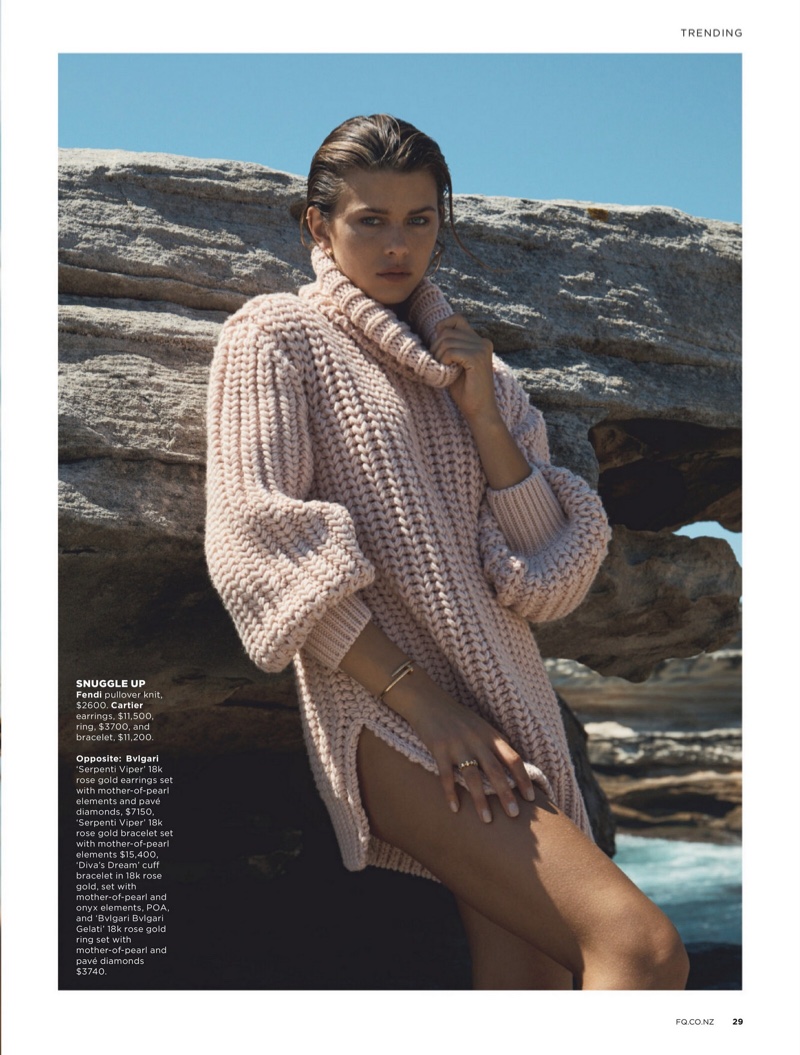 新西兰超模乔治娅‧福勒(Georgia Fowler)拍摄的时尚大片