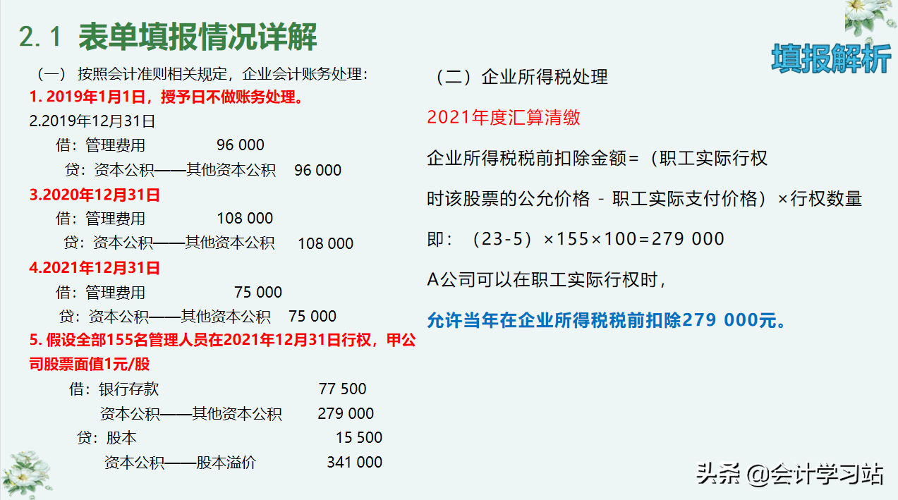 别让汇算清缴成为你的绊脚石，19个申报表填写案例，任谁见了都夸
