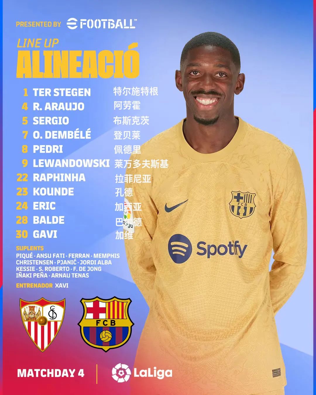 巴塞罗那vs塞维利亚（孔德助攻梅开二度！巴萨客场3-0战胜塞维利亚）