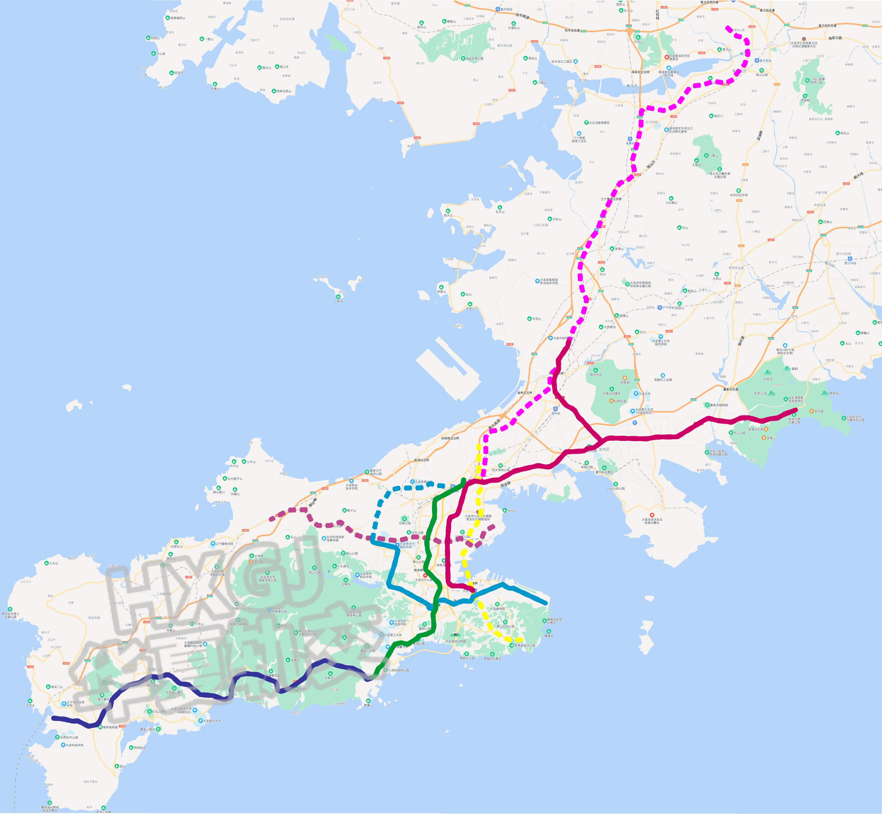 大连7号线地铁线路图图片