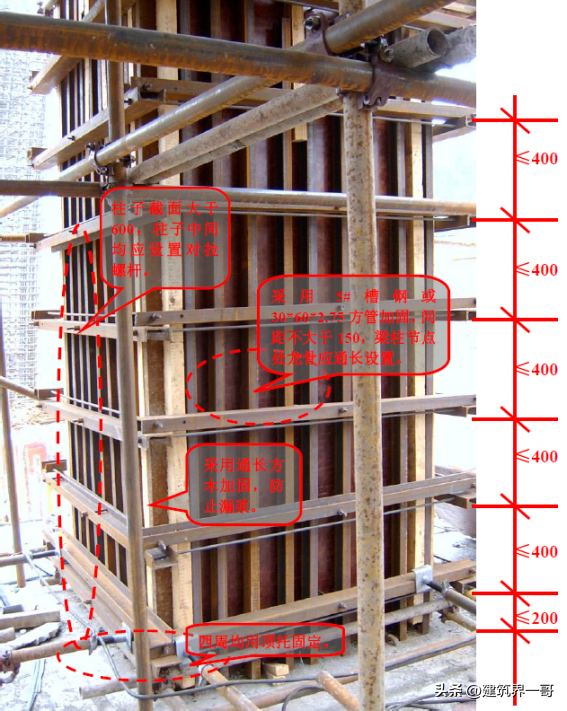 住宅楼木模板施工技术交底