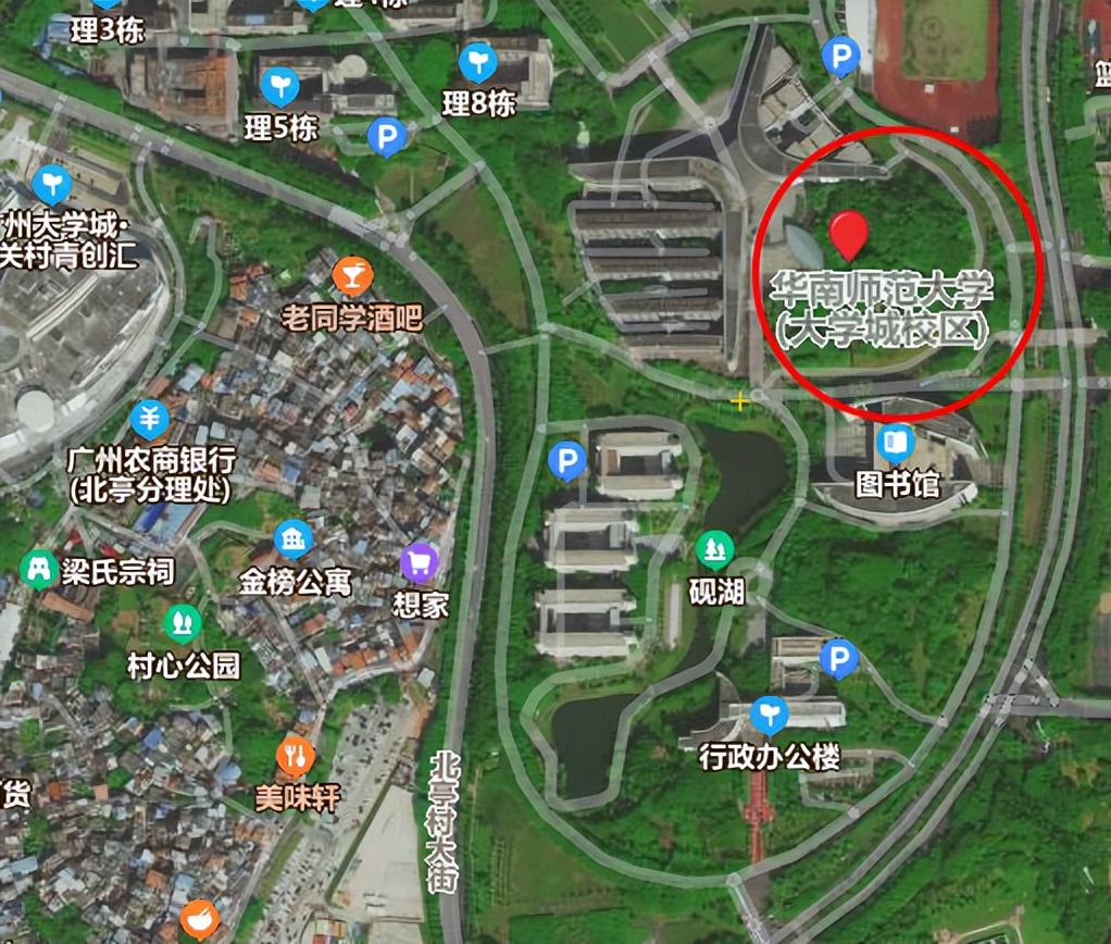 卫星云图看广东值得上的5所大学,暨南、华南理工、华南师范皆上榜