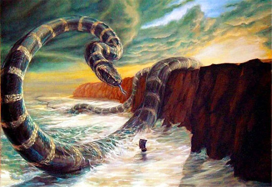 巨蟒蛇图片大全大图(传闻红海曾现300米巨蟒，上百人命丧蛇口？真的有这么大的蛇吗？)