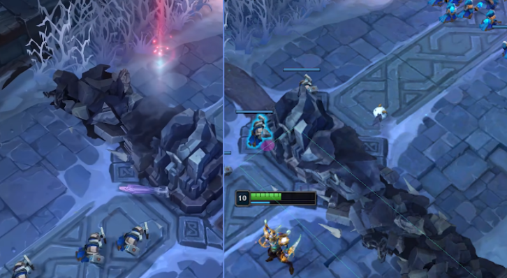 电竞世界传送门2（丢丢怪大削弱！大乱斗新增传送门和草丛，防御塔倒塌可以堵路）