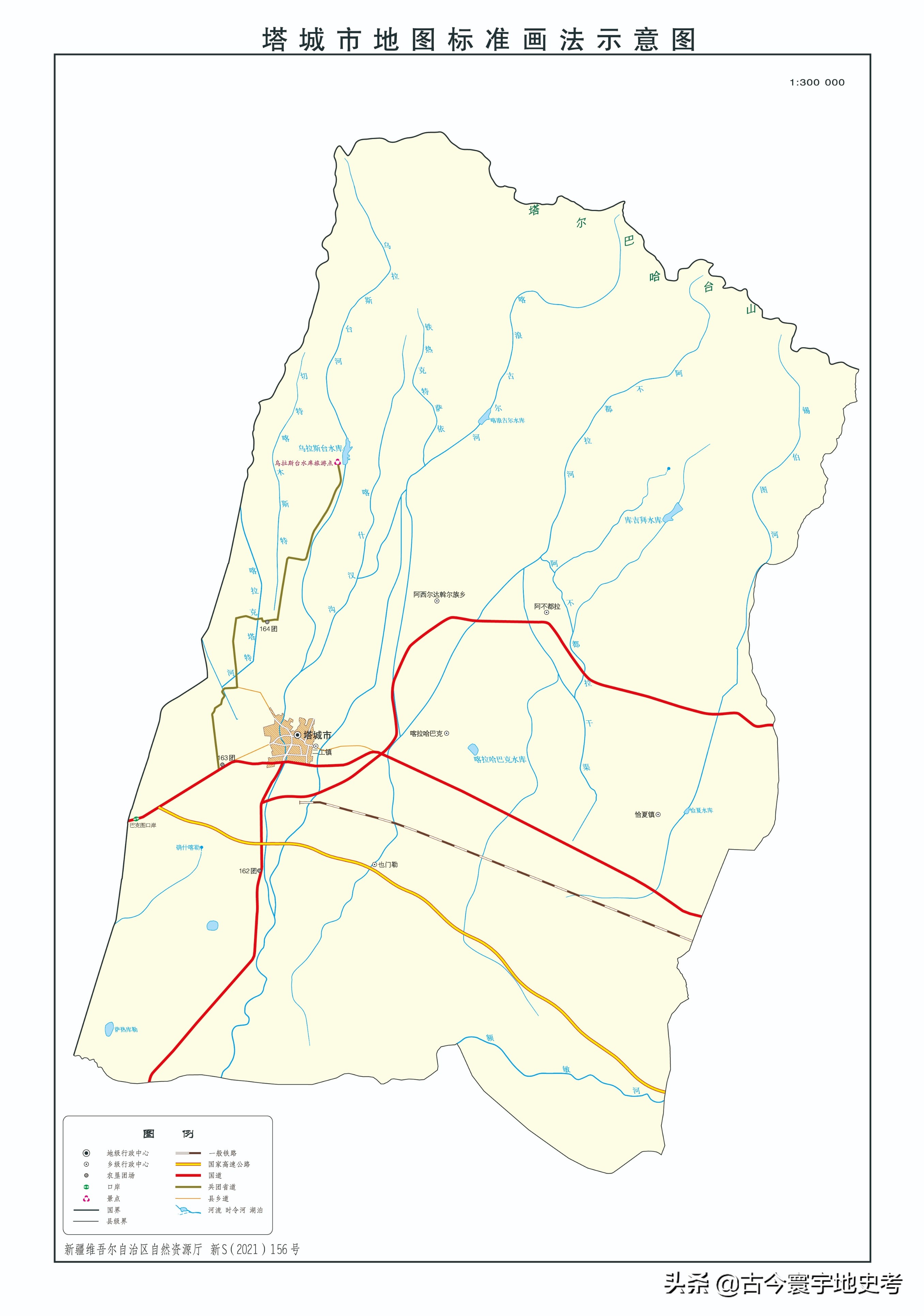 新疆维吾尔自治区各地市州、县地图