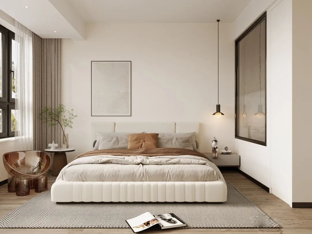 金昌香湖印｜137㎡现代简约家，双阳台及落地的大玻璃窗户