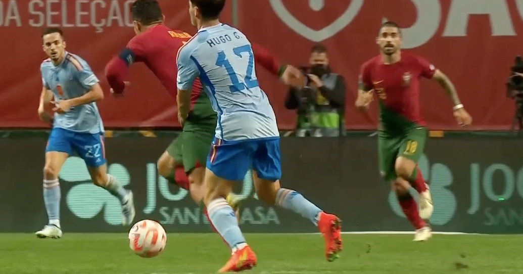 葡萄牙对西班牙3比3视频(1-0葡萄牙！莫拉塔88分钟绝杀 西班牙晋级四强 C罗痛失单刀太沮丧)
