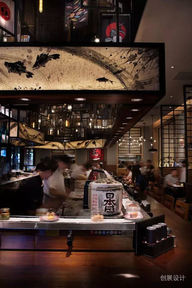 网红日式料理寿司店设计案例，东莞板井寿司，by创展空间设计