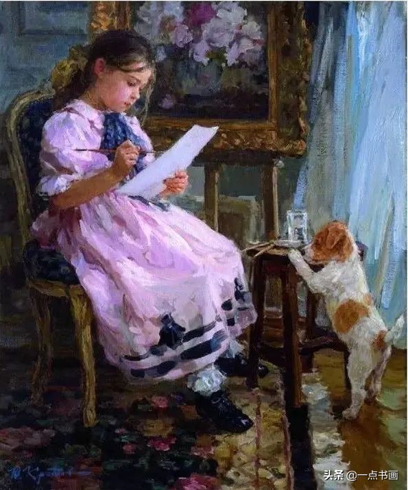 俄罗斯 克罗托夫油画中的女郎，真是风情万种