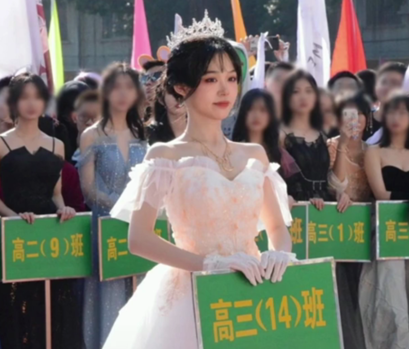 高三举牌女生火了，面容甜美神似四千年美女，评论区却满满恶意