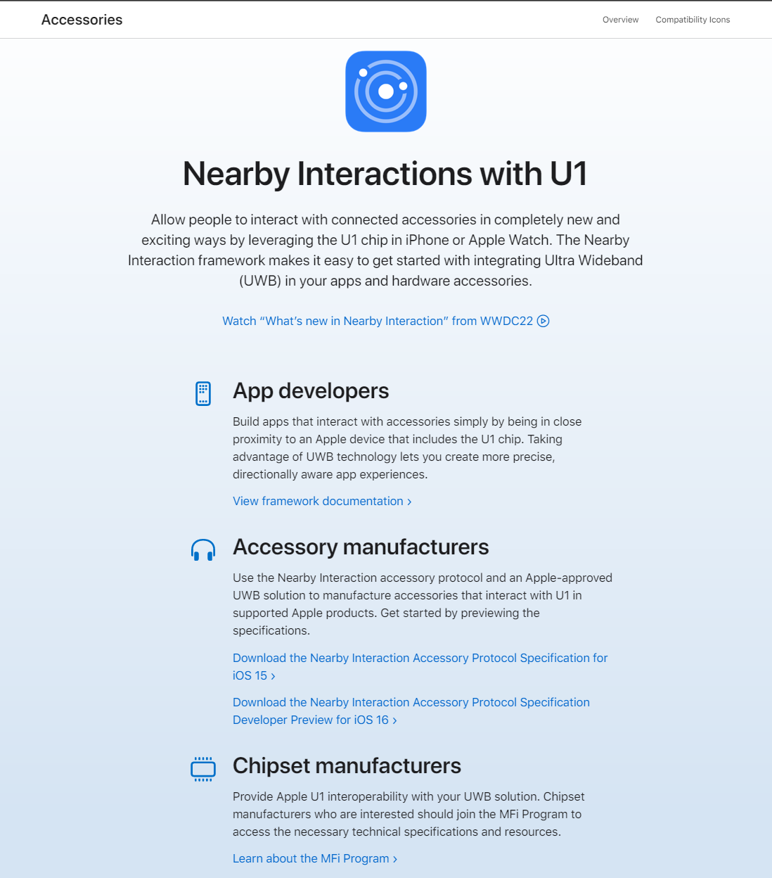 苹果iOS 16新功能：U1芯片配件可与应用协同工作