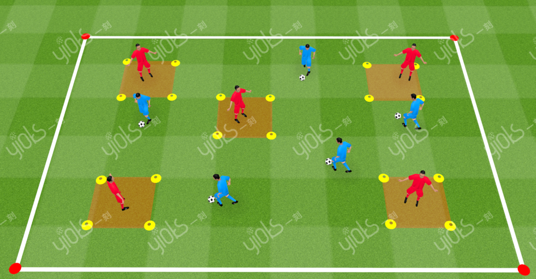 中学足球游戏教案(3D足球教案丨结合热身游戏的盘带训练)