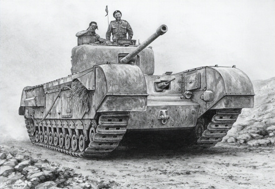 丘吉尔步兵坦克，英国的最后一种步兵坦克，拥有超强防护力