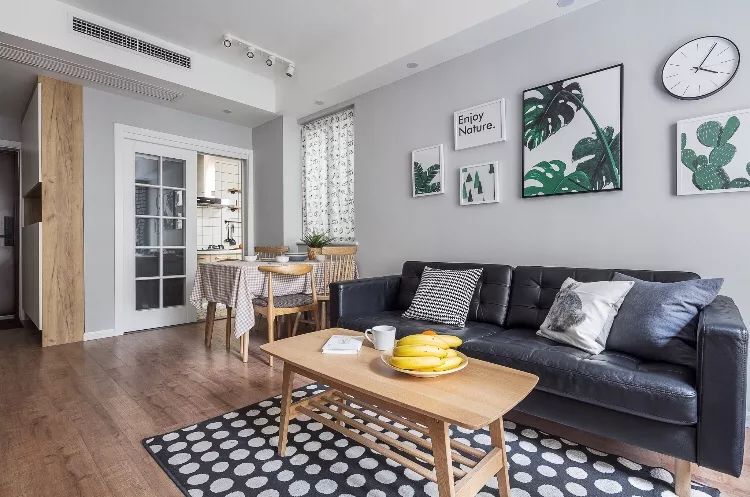 69平北欧风小户型二居室，从细节处展现出格调感