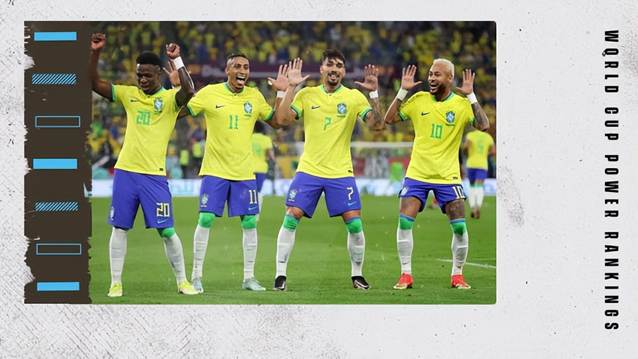 世界杯八强夺冠实力排行：巴西力压法英，葡萄牙将阿根廷挤出前四