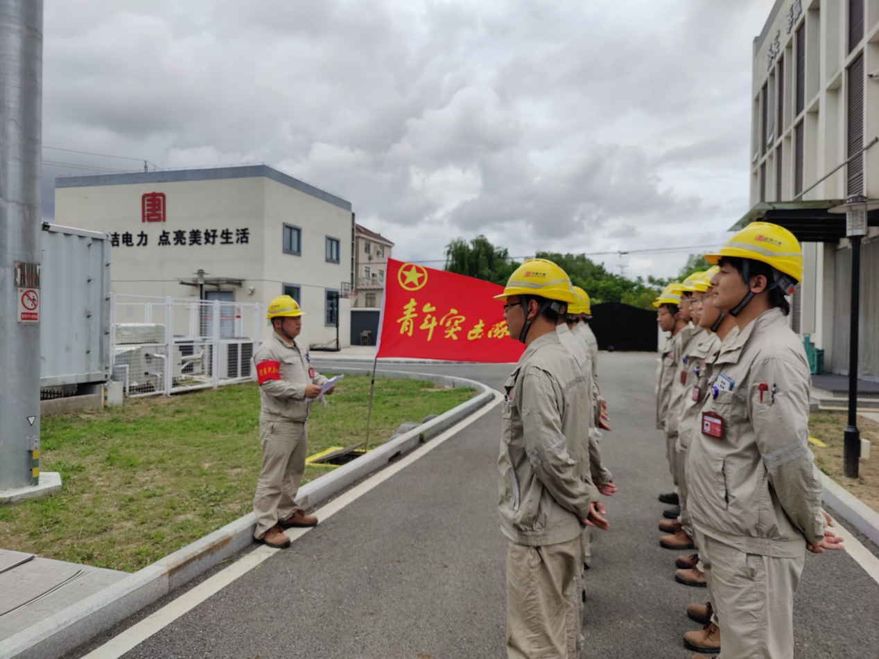 大唐江苏新能源公司：党建引领 穿梭在年度预试的一抹红