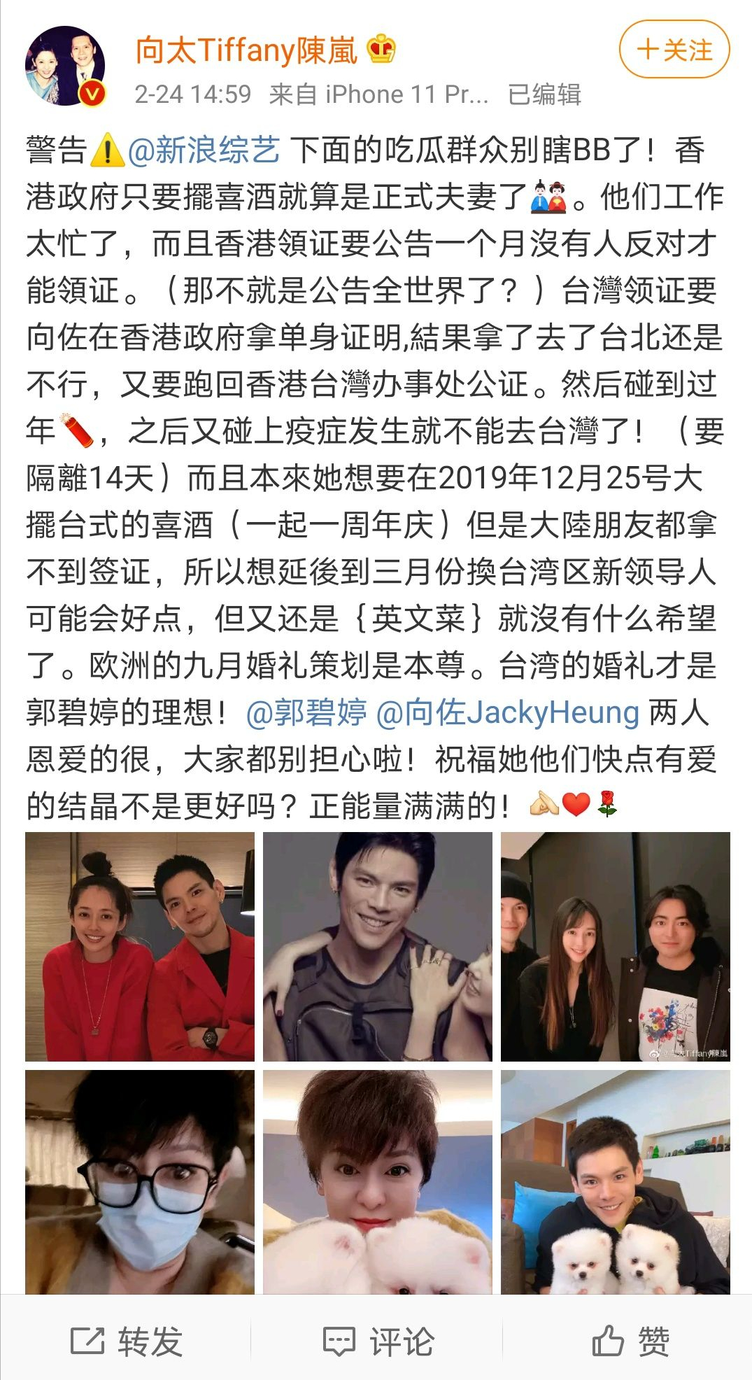 有种“整容”叫郭碧婷结婚，老公向佐变化不大，她却像换个人