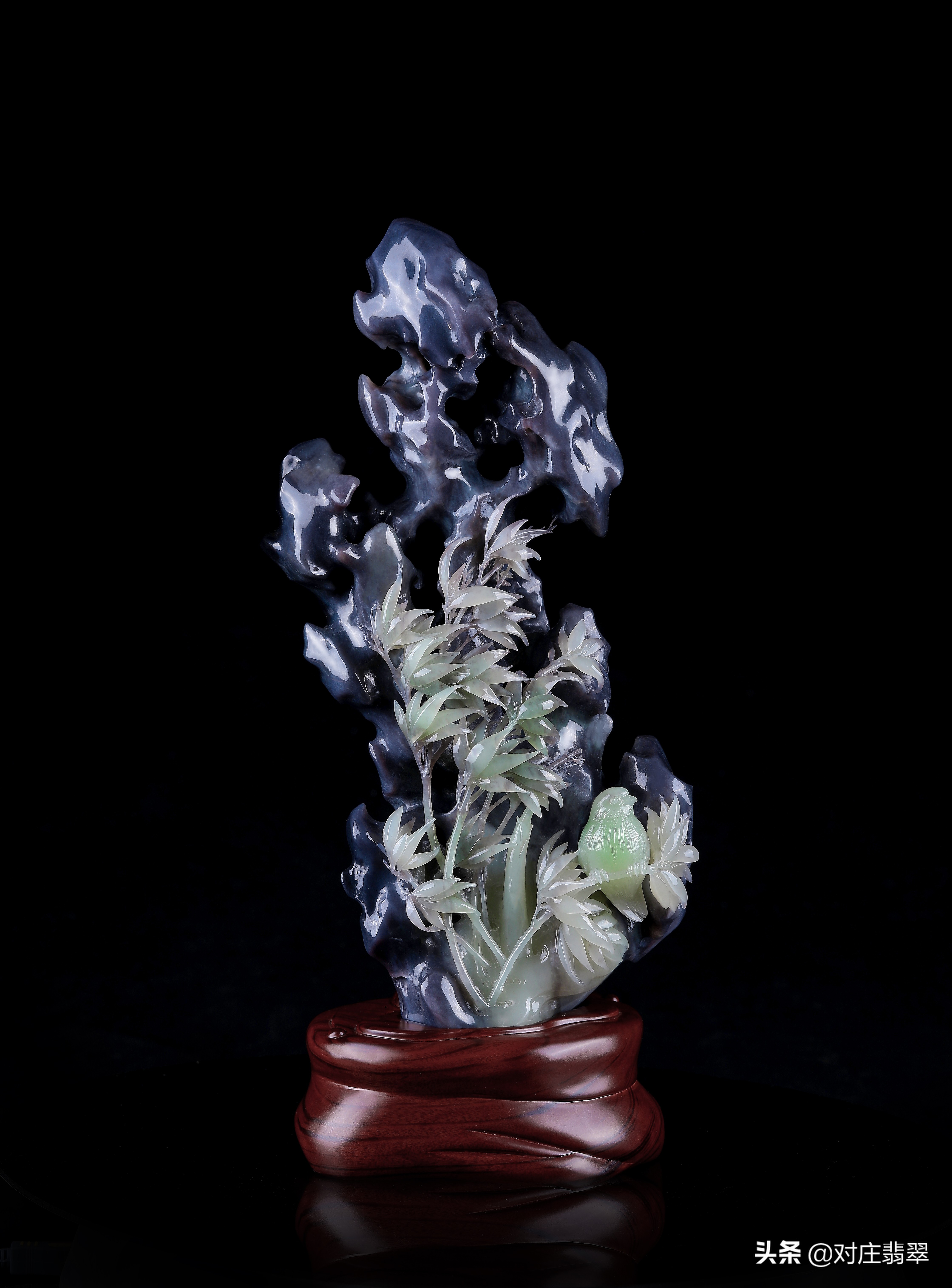 竹子造型翡翠玉石雕刻,如何恰到好处地表达东方韵味