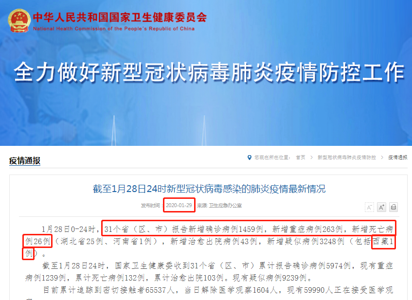 网传“西藏新增疑似病例，确诊病例”？假的